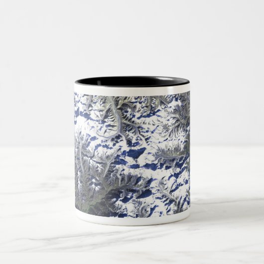 Mount Everest Zweifarbige Tasse (Mittel)