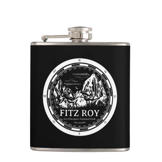 Mount Fitz Roy - Cerro Chaltén Südamerika Flachmann (Vorderseite)