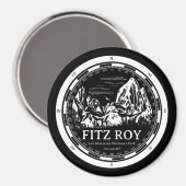 Mount Fitz Roy - Cerro Chaltén Südamerika Magnet (Vorderseite/Rückseite)