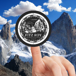 Mount Fitz Roy - Cerro Chaltén Südamerika Runder Aufkleber