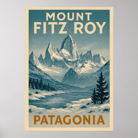 Mount Fitz Roy Patagonia V02 Poster (Vorne)