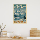 Mount Fitz Roy Patagonia V02 Poster (Küche)