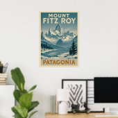 Mount Fitz Roy Patagonia V02 Poster (Heimbüro)