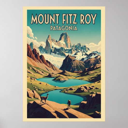 Mount Fitz Roy Patagonia V09 Poster (Vorne)