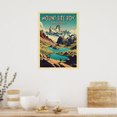 Mount Fitz Roy Patagonien V09 Poster (Küche)