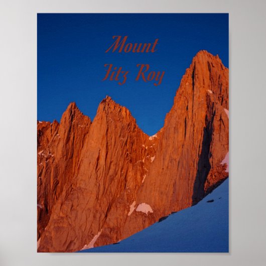 Mount Fitz Roy Poster (Vorne)