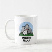 Mount Flu-ji Funny Mountain Pun Kaffeetasse (Links)