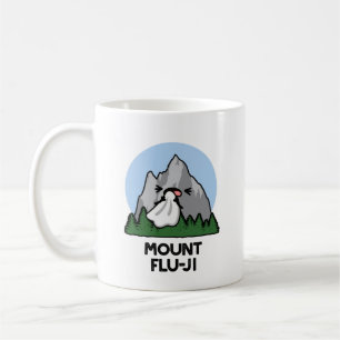Mount Flu-ji Funny Mountain Pun Kaffeetasse