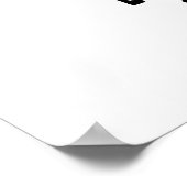 Mount Flu-ji Funny Mountain Pun Poster (Ecke)