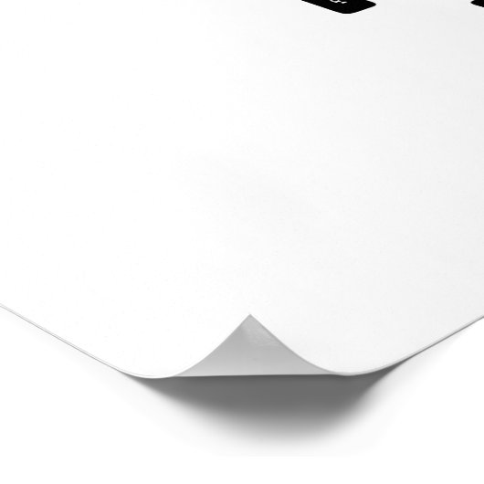 Mount Flu-ji Funny Mountain Pun Poster (Ecke)