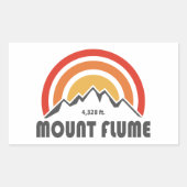 Mount Flume New Hampshire Rechteckiger Aufkleber (Vorderseite)