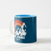 Mount Flume New Hampshire Sun Eagle Zweifarbige Tasse (Vorderseite Links)
