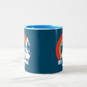 Mount Flume New Hampshire Sun Eagle Zweifarbige Tasse (Mittel)