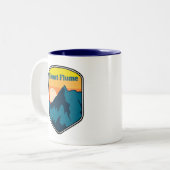 Mount Flume New Hampshire Sunrise Zweifarbige Tasse (Vorderseite Links)