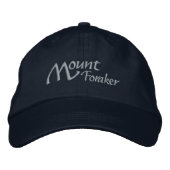 Mount Foraker Alaska Denali Hat Bestickte Baseballkappe (Vorderseite)