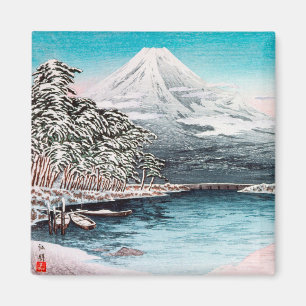 Mount Fuji aus Tagonoura, Snow Hiroaki Takahashi Magnet