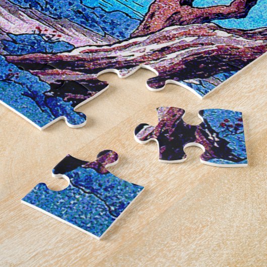 Mount Fuji Aussicht Vom Lake Yamanaka Jigsaw Puzzl Puzzle (Seite)