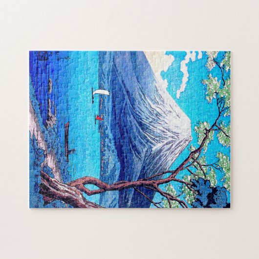 Mount Fuji Aussicht Vom Lake Yamanaka Jigsaw Puzzl Puzzle (Horizontal)