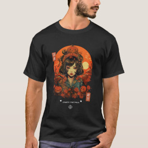 Mount Fuji Cherry Blossoms Geisha Japanischer Gart T-Shirt