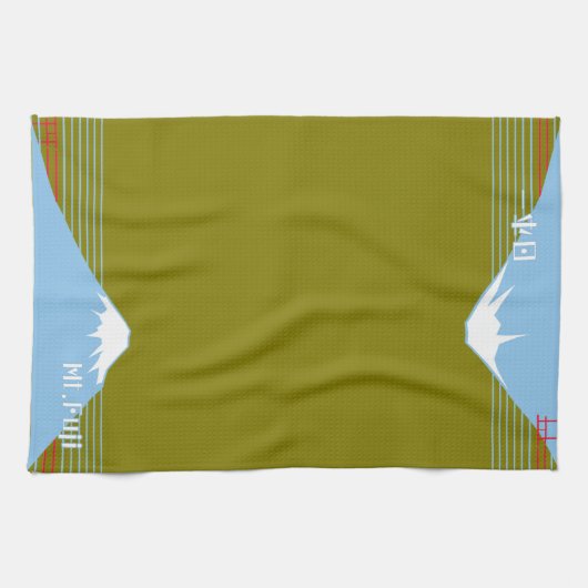 Mount Fuji Design Nippon1 キッチンタオル Geschirrtuch (Horizontal)