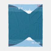 Mount Fuji Design Nippon1  Fleecedecke (Vorderseite)