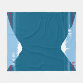 Mount Fuji Design Nippon1  Fleecedecke (Vorderseite (Horizontal))
