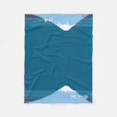 Mount Fuji Design Nippon1  Fleecedecke (Vorderseite)