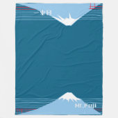 Mount Fuji Design Nippon1  Fleecedecke (Vorderseite)