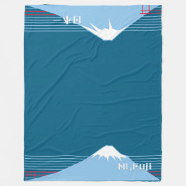 Mount Fuji Design Nippon1  Fleecedecke