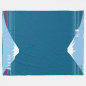 Mount Fuji Design Nippon1  Fleecedecke (Vorderseite (Horizontal))