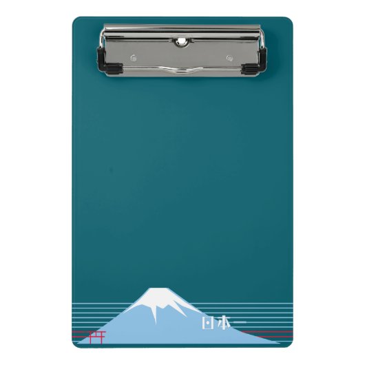 Mount Fuji Design Nippon1 Mini Klemmbrett (Vorderseite)