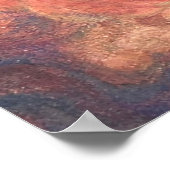 Mount Fuji Dreamscape: Luminous Poster Print (Ecke)