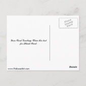 Mount Fuji durch Regentropfen von Katsushika, Hoku Postkarte (Rückseite)