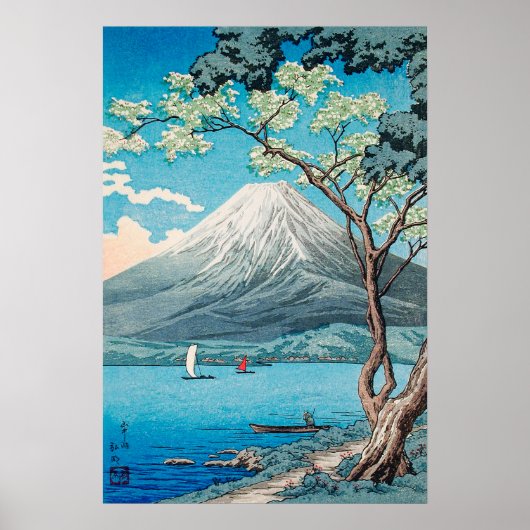 Mount Fuji from Lake Yamanaka  Poster (Vorne)