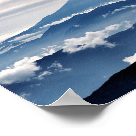 Mount Fuji Heiliger Berg Japan Foto Poster (Ecke)