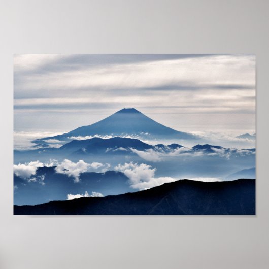 Mount Fuji Heiliger Berg Japan Foto Poster (Vorne)