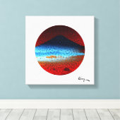 Mount Fuji II von Rofey Leinwanddruck (Insitu (Holzboden))