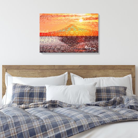 Mount Fuji III von Rofey Leinwanddruck (Insitu (Schlafzimmer))