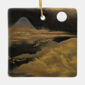 Mount Fuji im Mondlicht - hell: Keramikornament (Vorderseite)