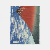 Mount Fuji in Clear Weather (Red Fuji) (Hokusai) Fleecedecke (Vorderseite)