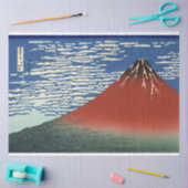 Mount Fuji in Clear Weather (Red Fuji) (Hokusai) Seidenpapier (Basteln)