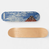 Mount Fuji in Clear Weather (Red Fuji) (Hokusai) Skateboard (Horizontal)