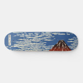 Mount Fuji in Clear Weather (Red Fuji) (Hokusai) Skateboard (Horizontal)