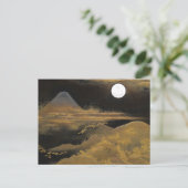 Mount Fuji in Mondlicht - hell Postkarte (Stehend Vorderseite)