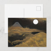 Mount Fuji in Mondlicht - hell Postkarte (Vorne/Hinten)