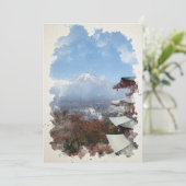 Mount Fuji Japan Art T - Shirt Save The Date (Stehend Vorderseite)