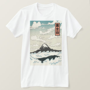 Mount Fuji Japan Kunstblock. T-Shirt