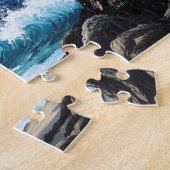 Mount Fuji Japan Ocean View Gemälde Puzzle (Seite)