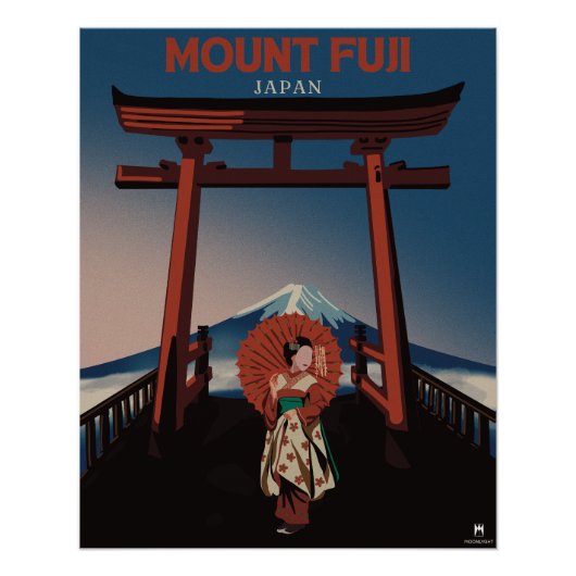 Mount Fuji Japan Poster (Vorderseite)
