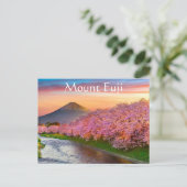 Mount Fuji Japan Postkarte (Stehend Vorderseite)